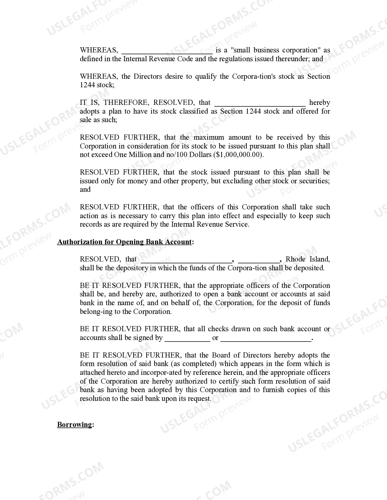 Preview Minutes for Organizational Meeting
