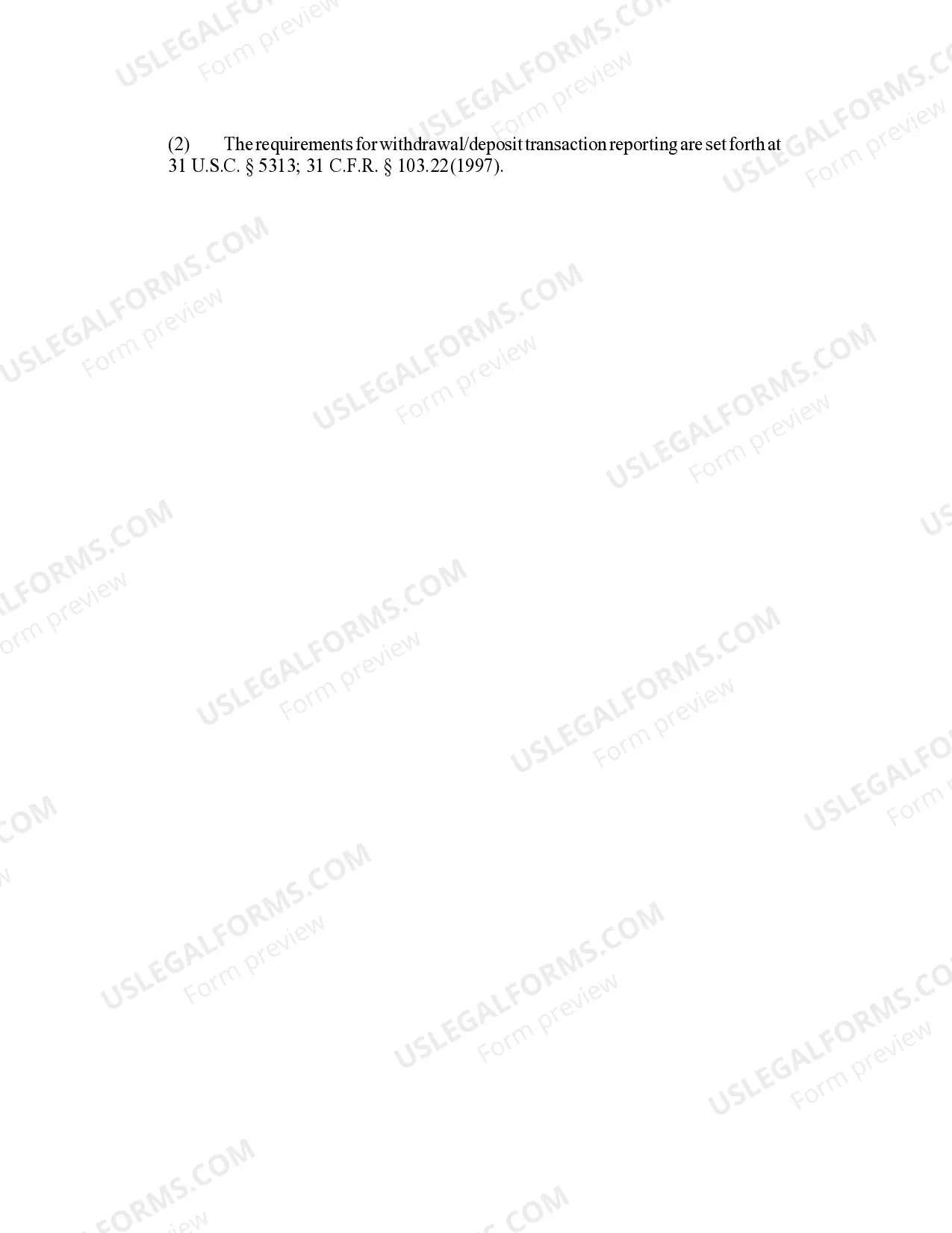 Preview Money Laundering-Illegal Structuring, 18 U.S.C. Sec. 1956