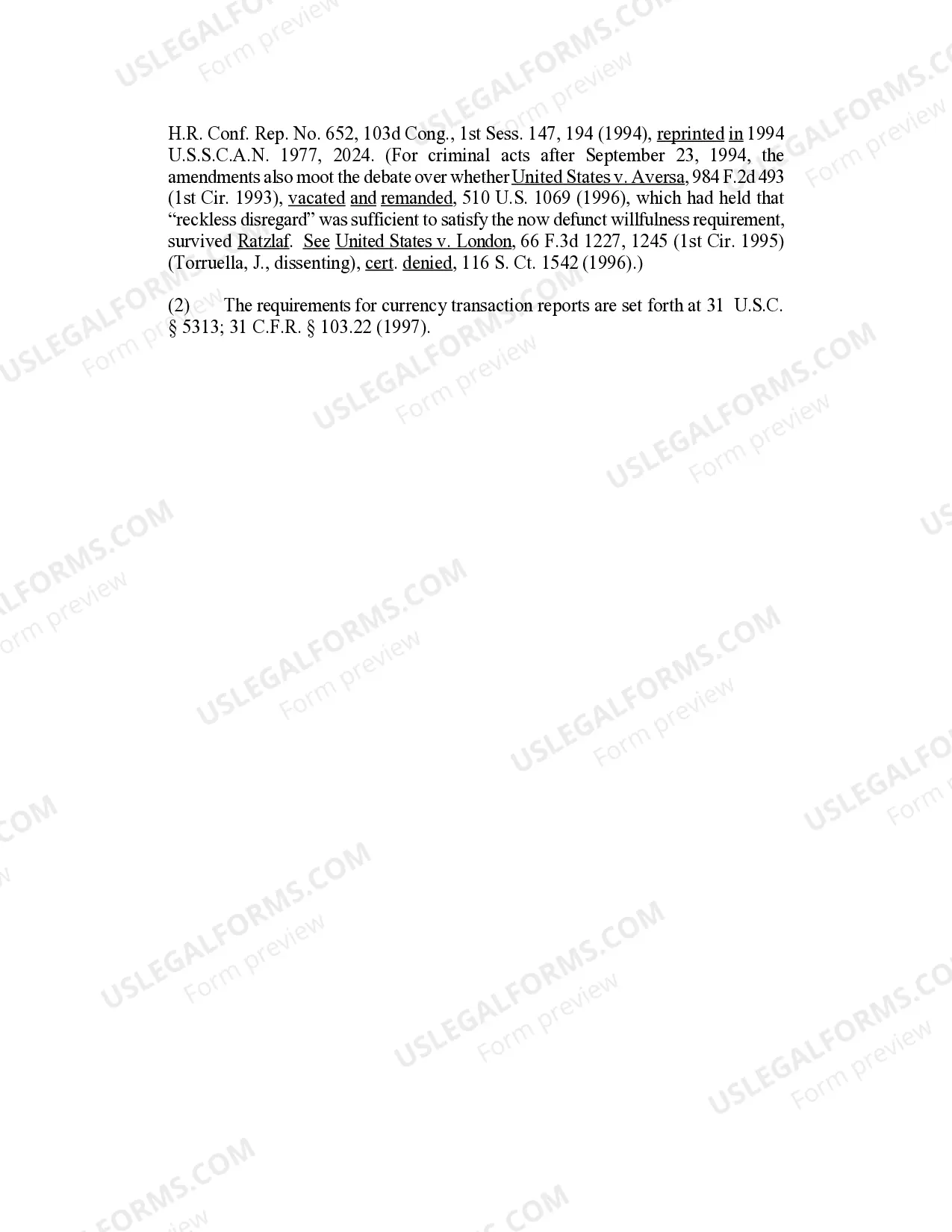 Preview Money Laundering-Illegal Structuring, 31 U.S.C. Sec. 5322, 5324