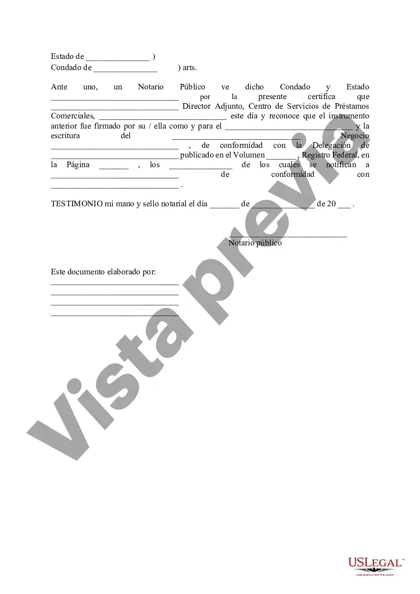 Preview Poder notarial limitado para preparar y ejecutar declaraciones de liberación de gravamen