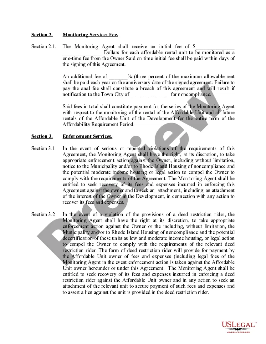 Preview Monitoring Service Agreement