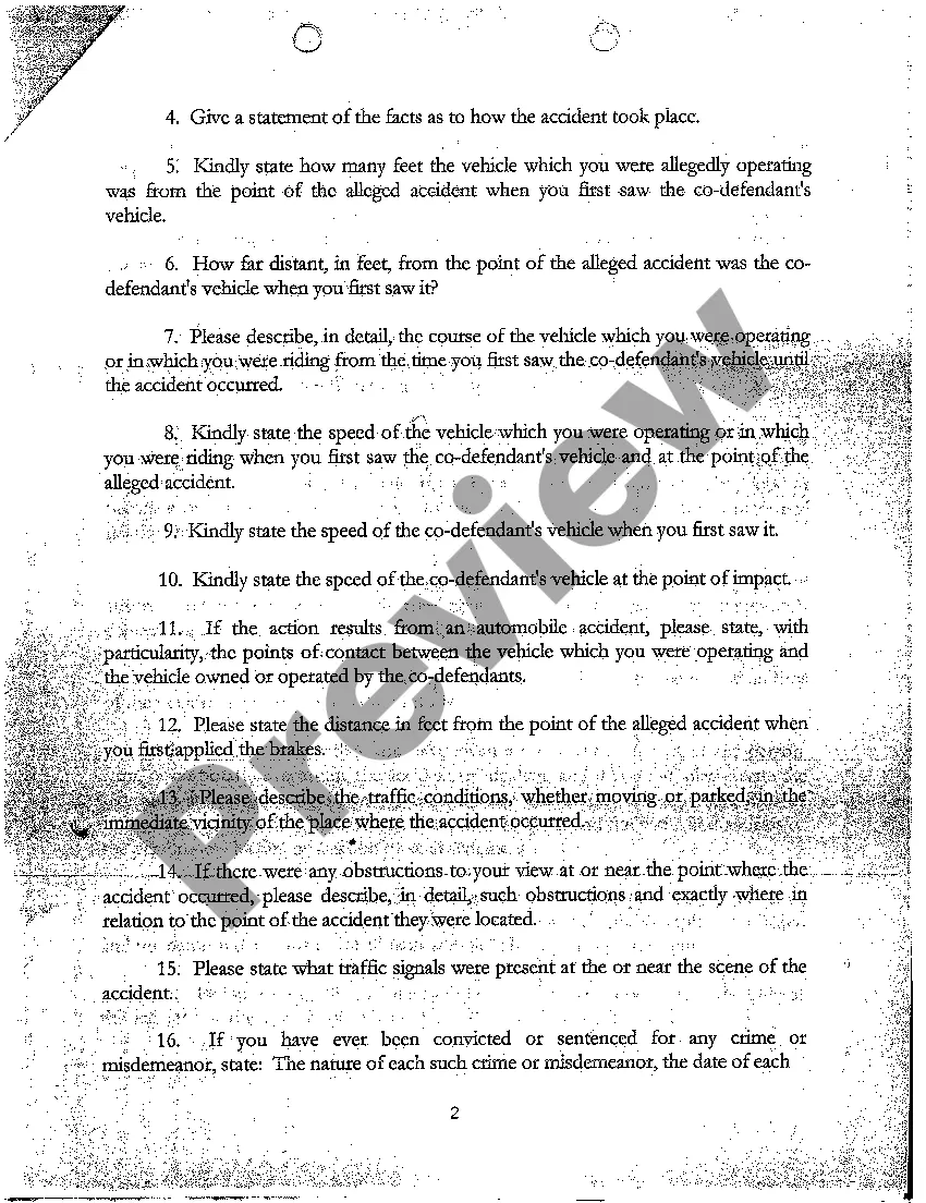 Get A03 Interrogatories from Co-Defendant to Another Co-Defendant Preview A03 Interrogatories from Co-Defendant to Another Co-Defendant