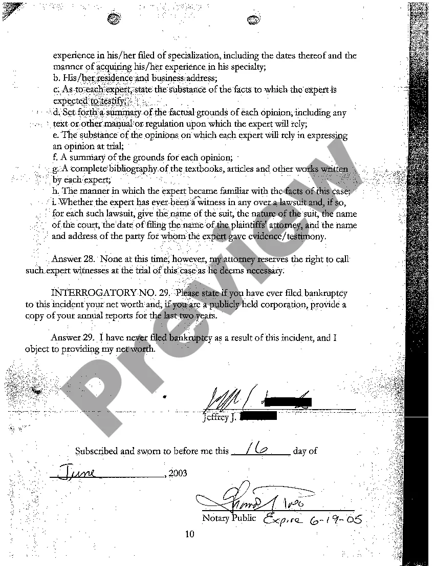 Get A04 Answers of Defendant to Plaintiffs' Interrogatories Preview A04 Answers of Defendant to Plaintiffs' Interrogatories