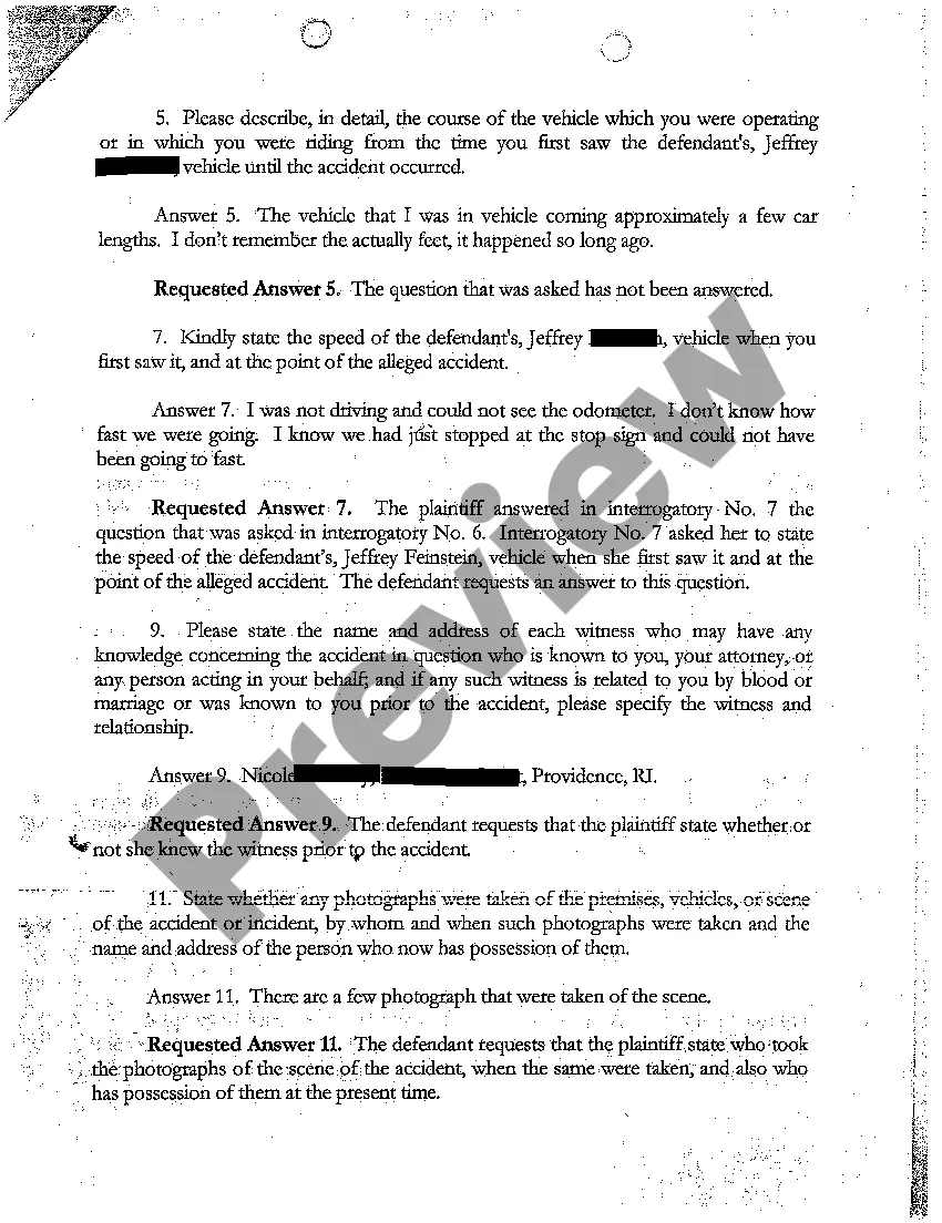 Preview A08 Defendant's Motion to Compel Plaintiff for More Responsive Answers