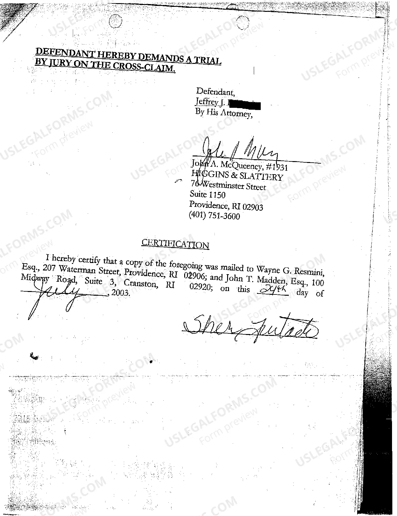 Preview A10 Defendant's Motion to Compel Co-Defendant for More Responsive Answers