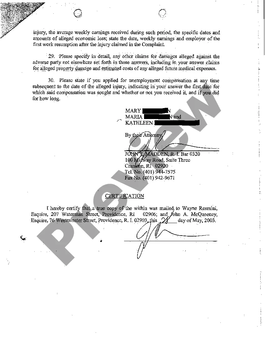 Get A27 Interrogatories to Plaintiff from Co-Defendant Preview A27 Interrogatories to Plaintiff from Co-Defendant