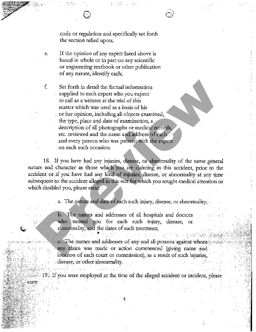 Preview A32 Interrogatories Propounded to Plaintiff