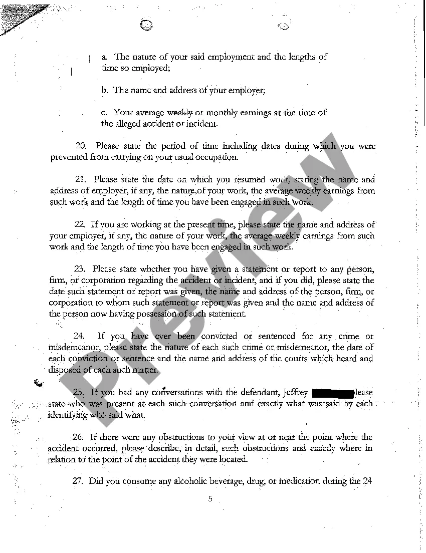 Preview A32 Interrogatories Propounded to Plaintiff