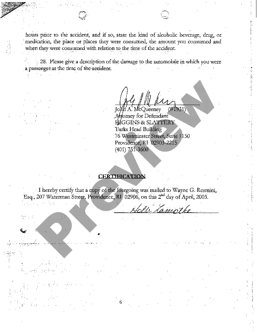 Preview A32 Interrogatories Propounded to Plaintiff