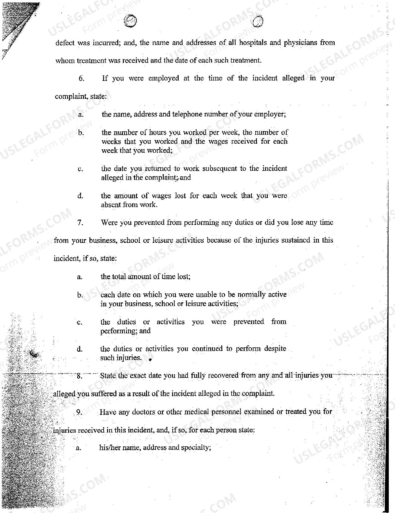 Preview A02 Interrogatories to Plaintiff