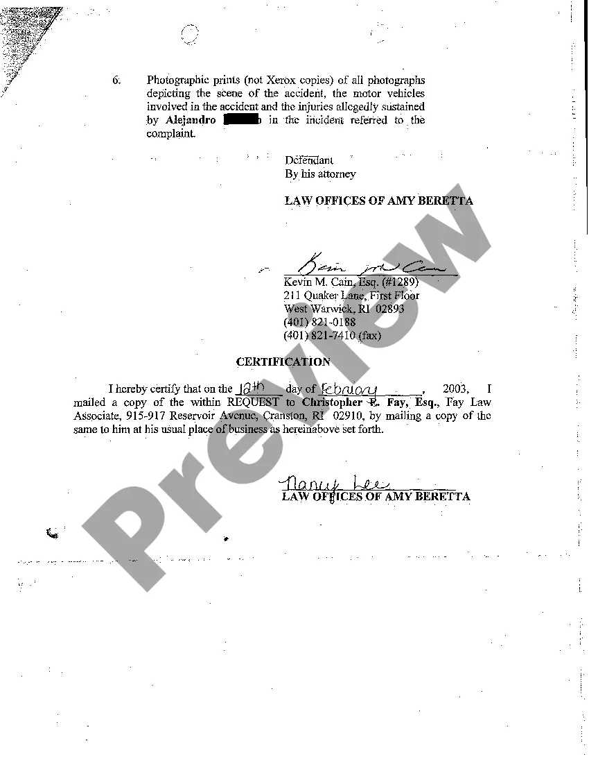 Preview A03 Request for Production of Documents