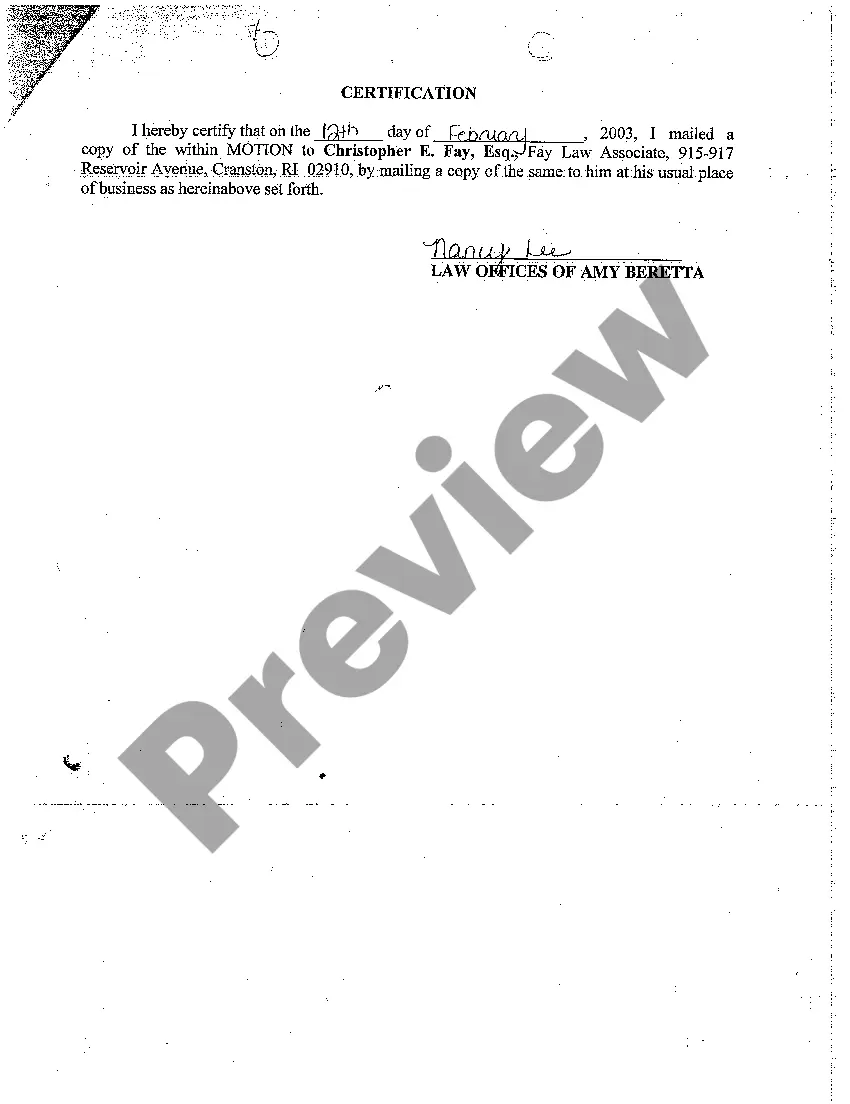 Preview A05 Motion to Assign to the Continuous Jury Trial Calendar