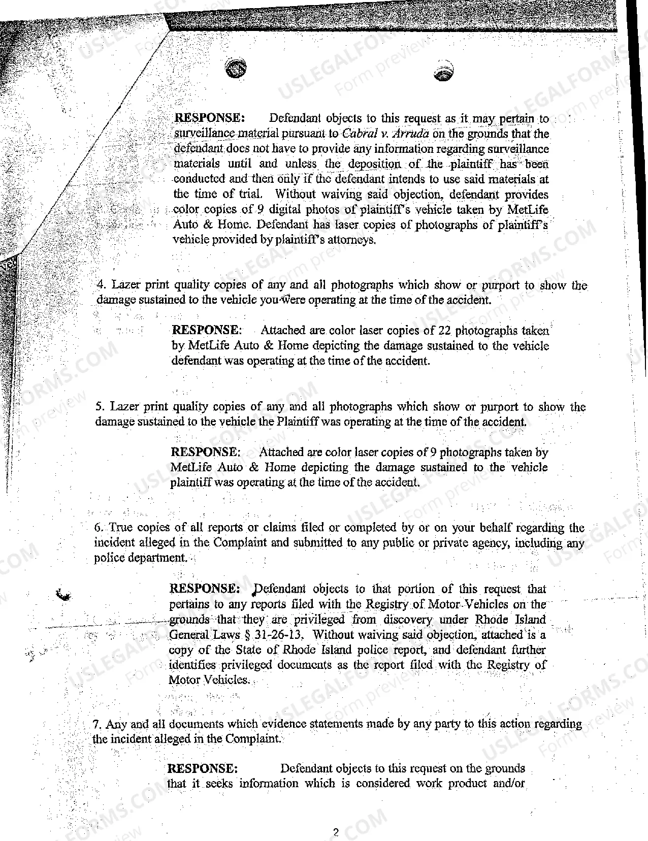 Preview A29 Defendant's Response to Plaintiff's Request for Production of Documents