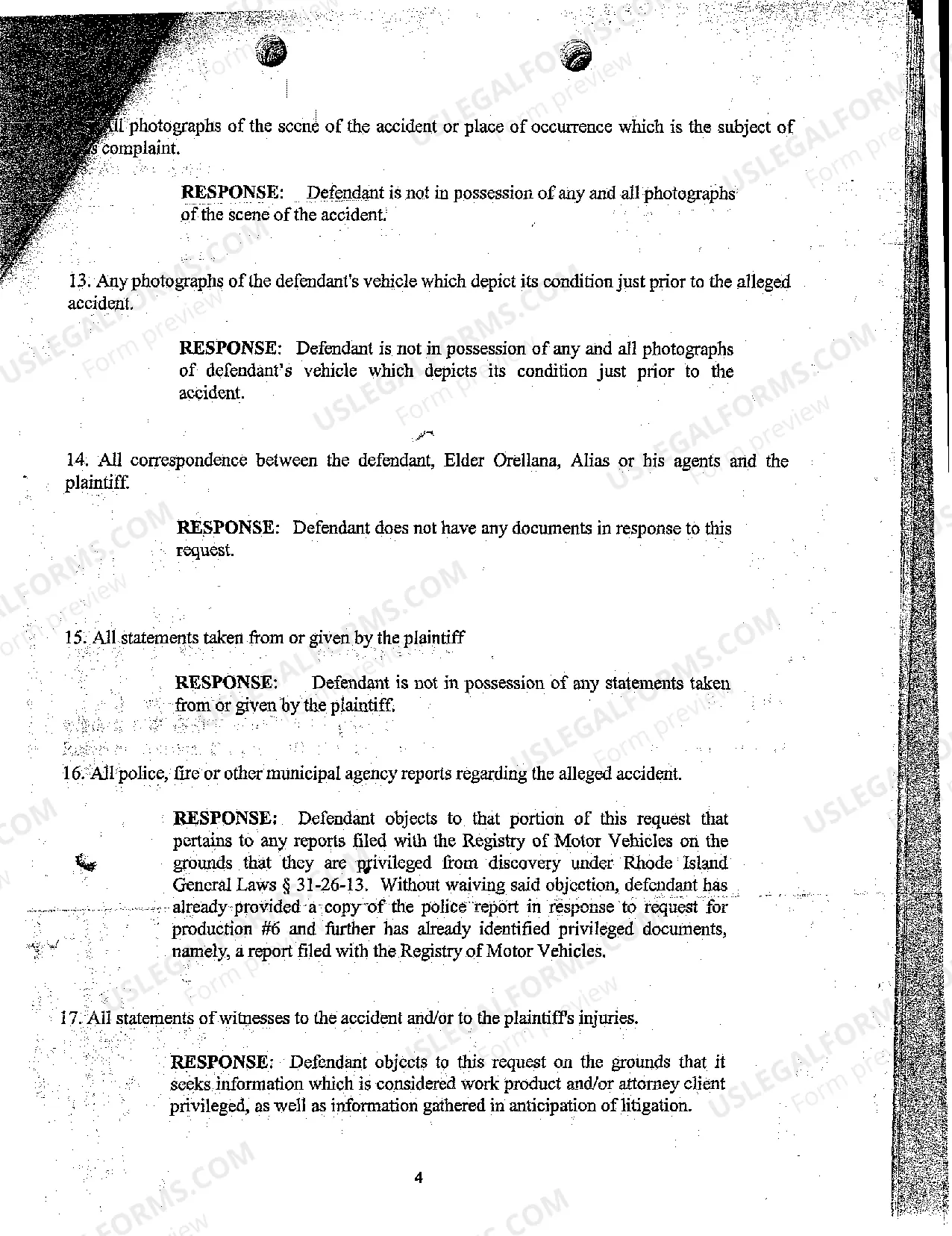 Preview A29 Defendant's Response to Plaintiff's Request for Production of Documents