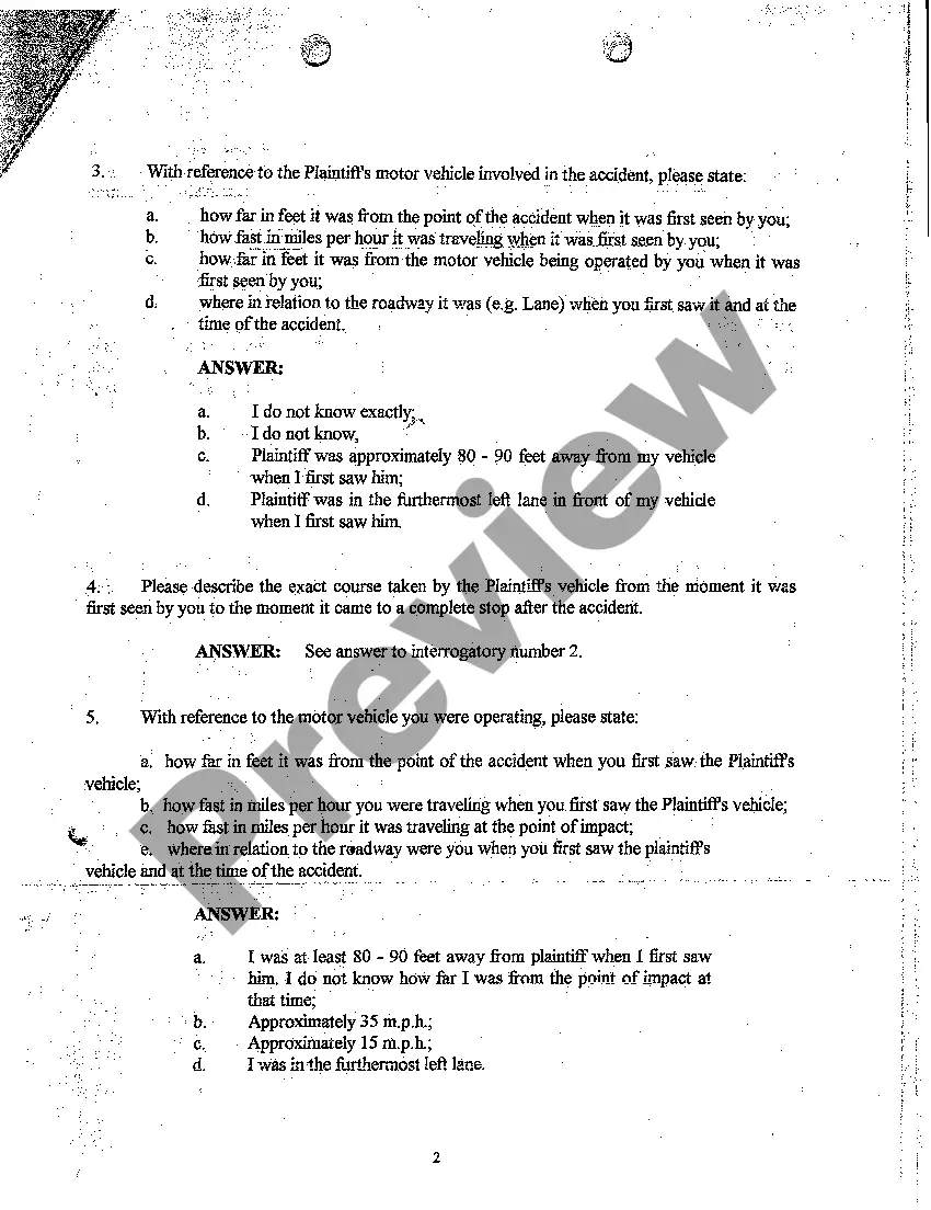 Preview A30 Defendant's Answers to Plaintiff's Interrogatories