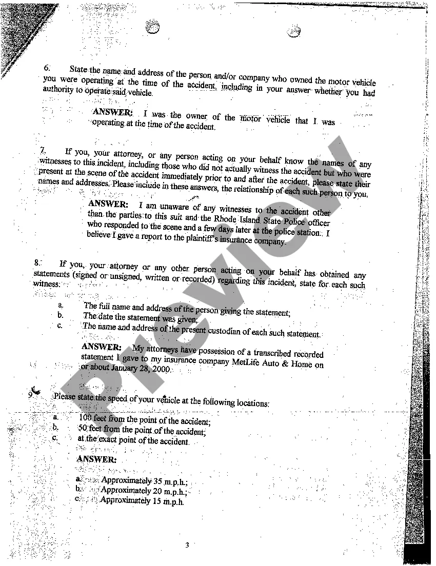 Preview A30 Defendant's Answers to Plaintiff's Interrogatories