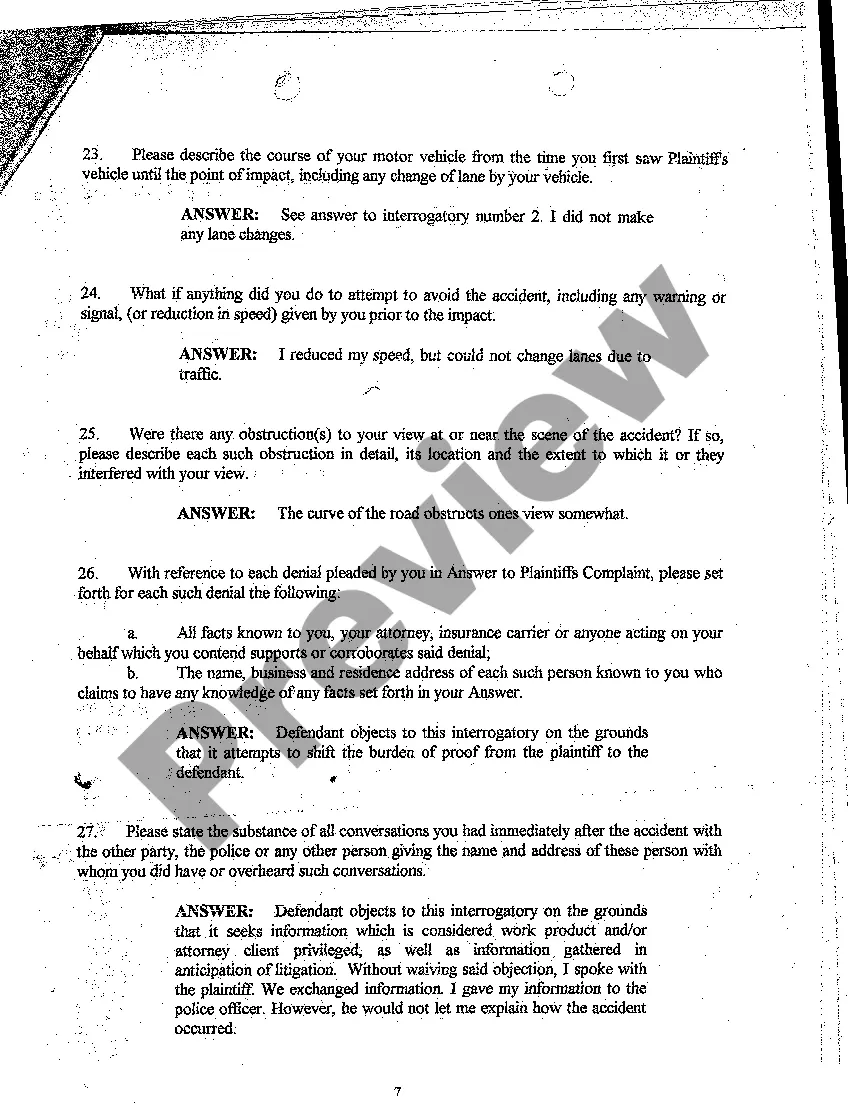 Preview A30 Defendant's Answers to Plaintiff's Interrogatories