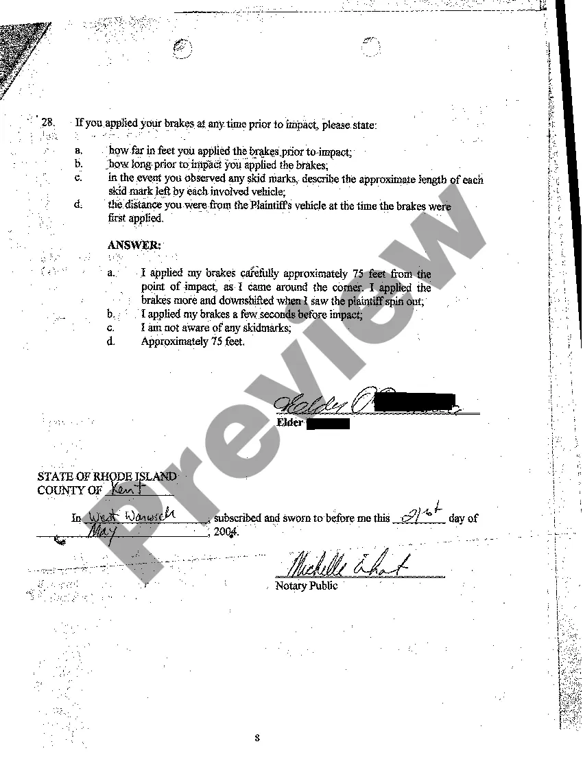 Preview A30 Defendant's Answers to Plaintiff's Interrogatories