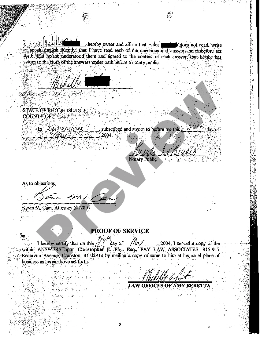 Preview A30 Defendant's Answers to Plaintiff's Interrogatories