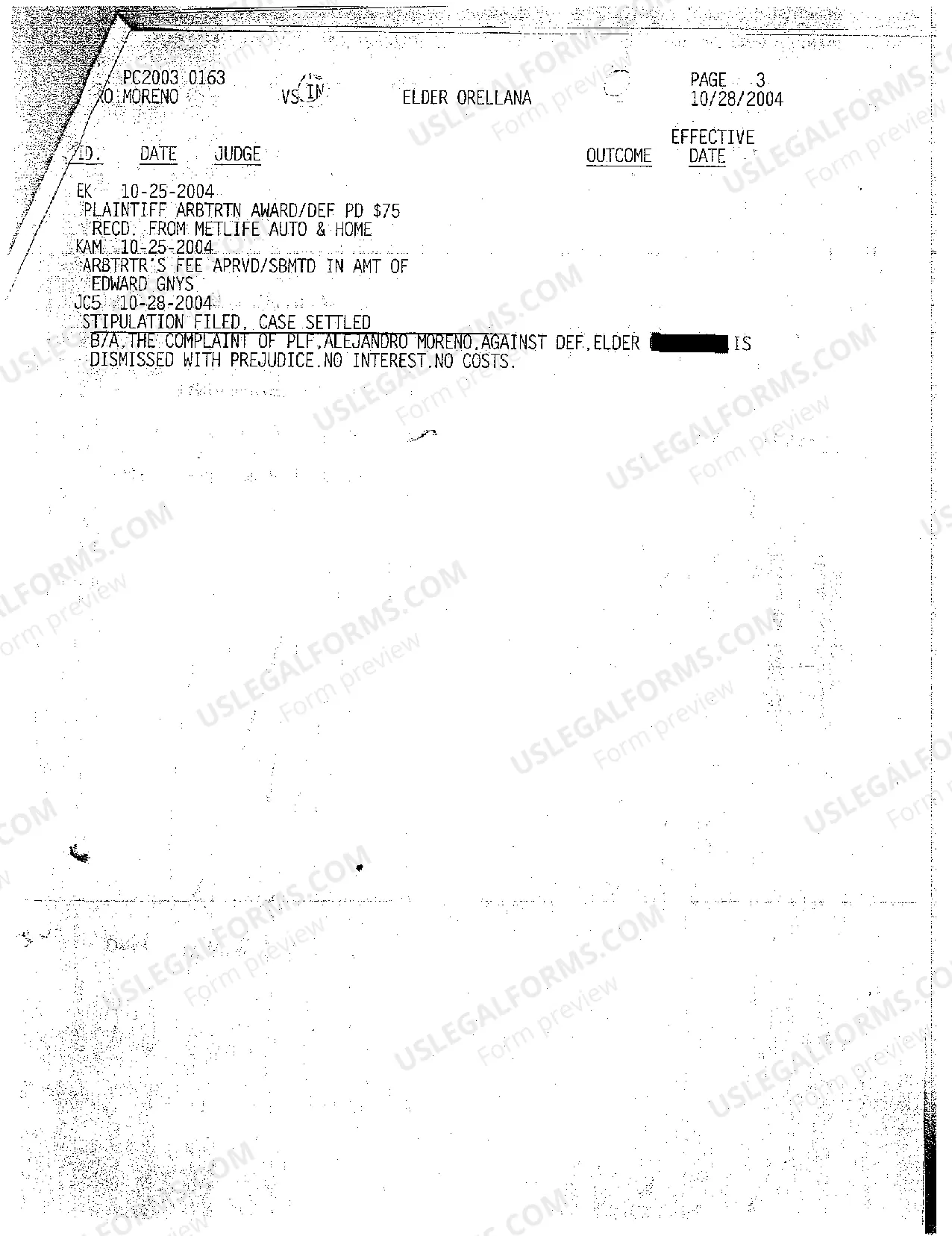 Preview A38 Stipulation of Dismissal With Prejudice