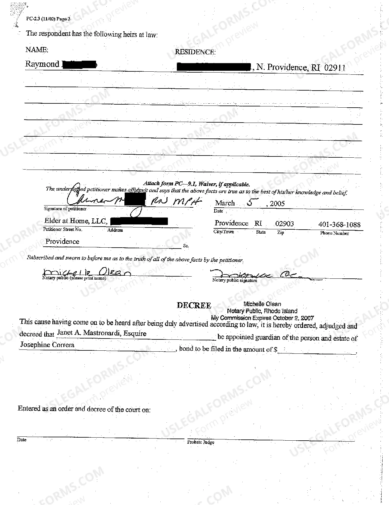 Preview A06 Petition for Limited Guardianship or Guardianship