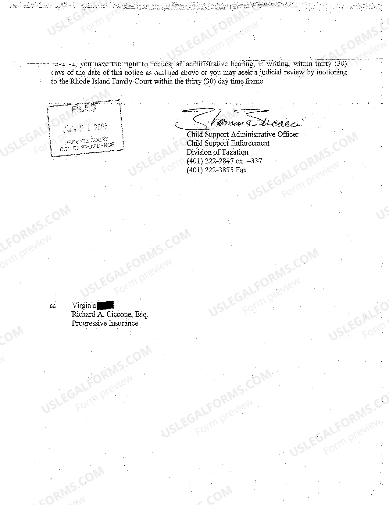 Preview A01 Form for Claim Against Estate