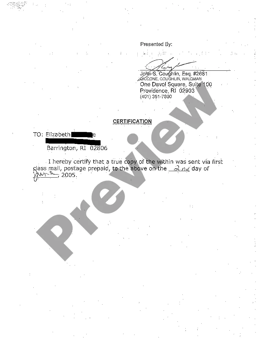 Preview A03 Order Appointing Administratrix and Guardian Ad Litem