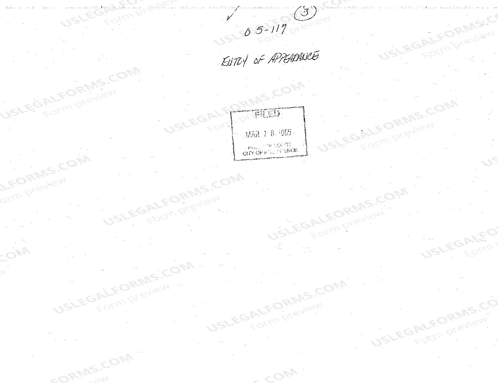 Preview A02 Entry of Appearance