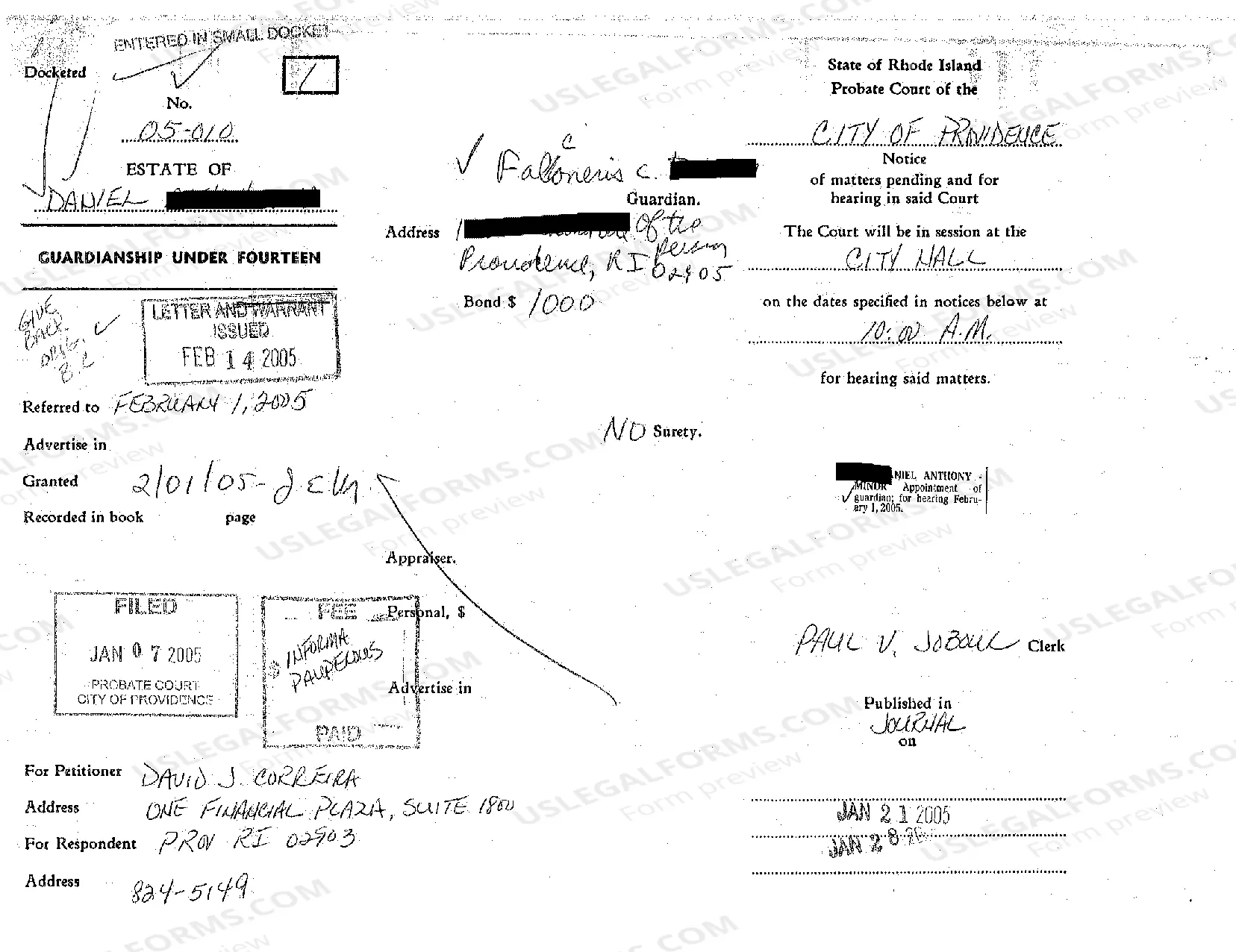 Preview A01 Universal Appointment Bond