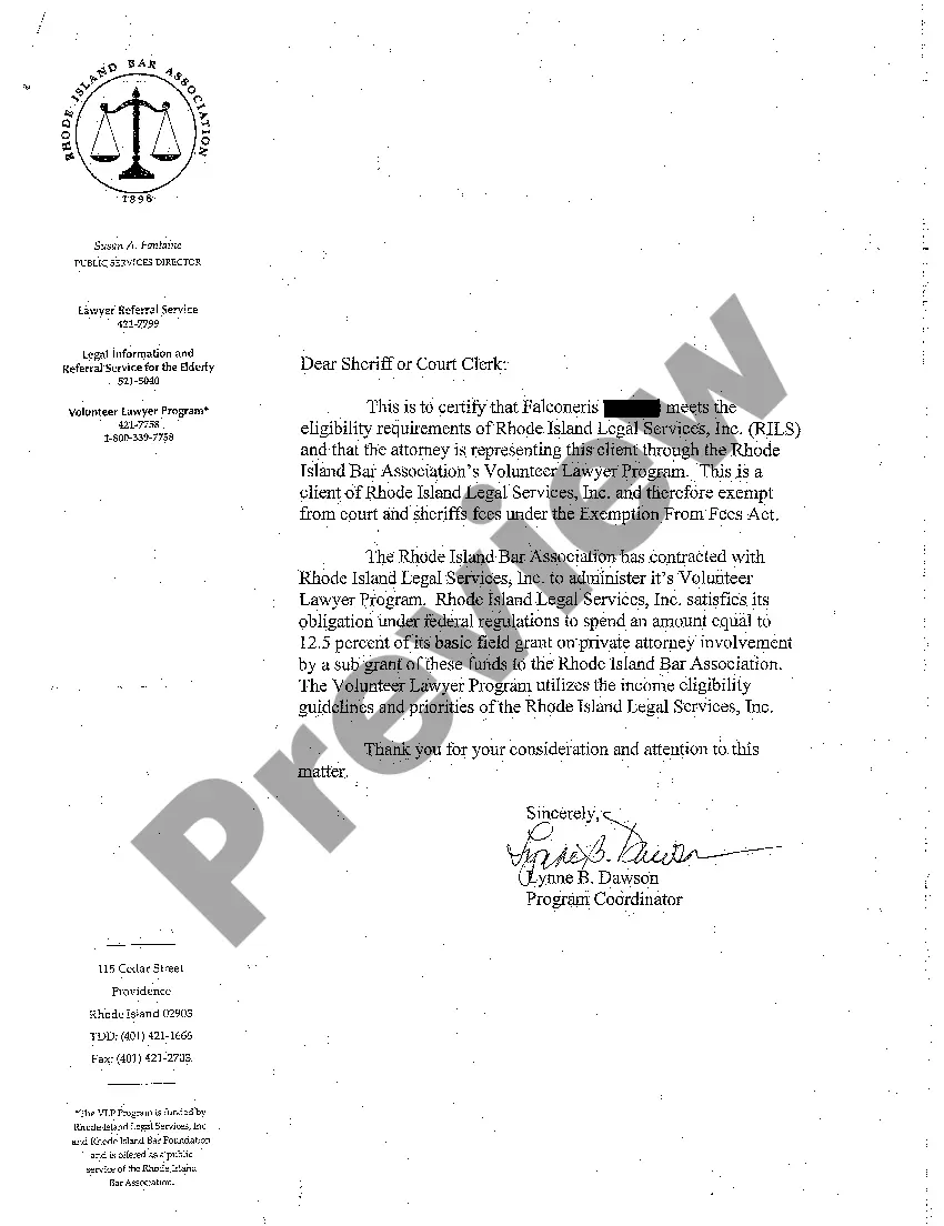 Preview A05 Petition to Waive Filing Fees