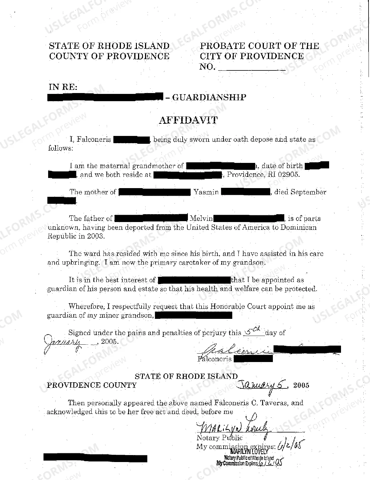 Preview A06 Notice that Petition for Limited Guardianship Has Been Filed
