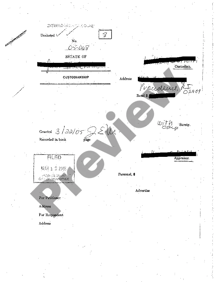 Get A03 Decree Appointing Custodian of Decedent's Assets Preview A03 Decree Appointing Custodian of Decedent's Assets