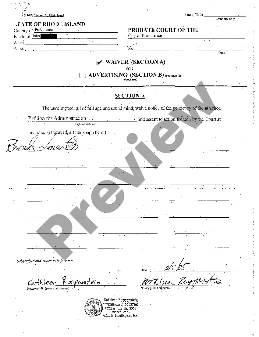 Preview A08 Decree Appointing Administrator