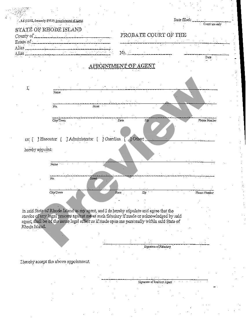 Preview A09 Appointment of Agent