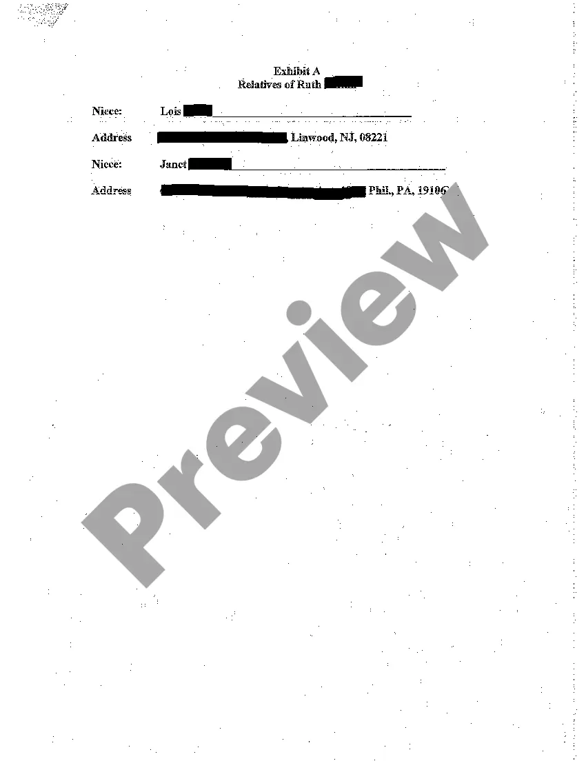 Preview A02 Decree Admitting Will to be Probated