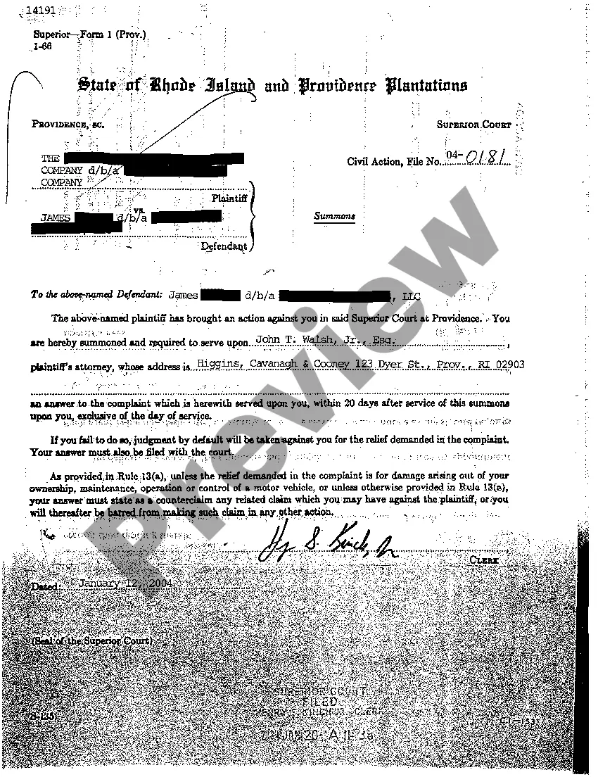 Preview A01 Complaint for Breach of Contract in Vendor Never Rendering Services Already Paid For