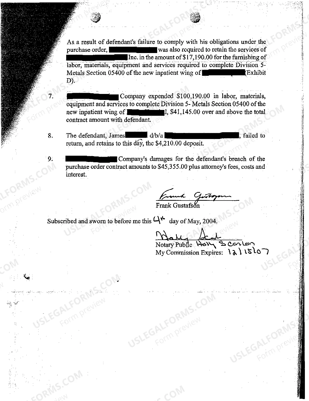 Preview A03 Motion for Hearing for Oral Proof of Claim