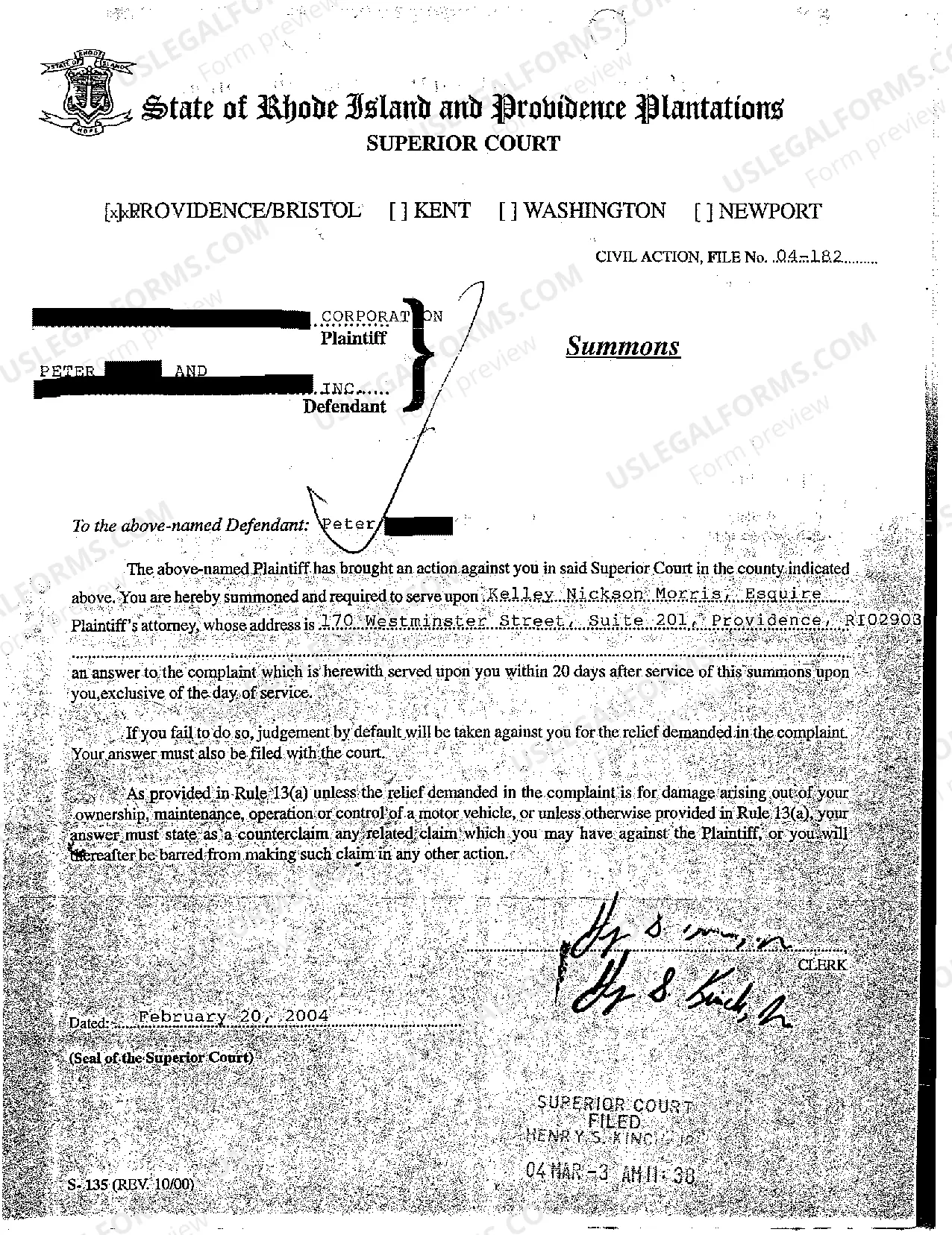 Preview A01 Complaint for Breach of Promissory Note