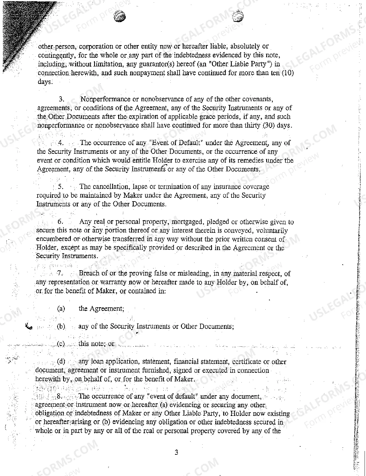 Preview A05 Original Promissory Note and Guaranty of Defendant