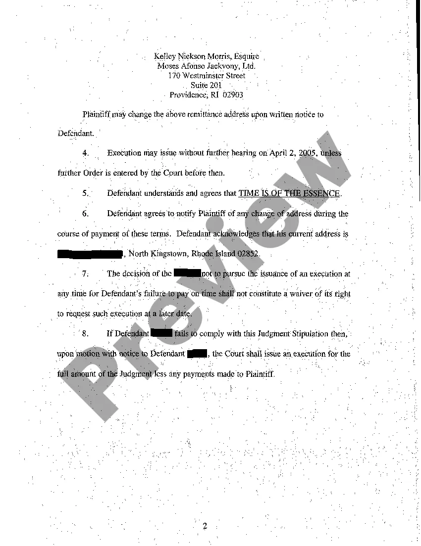 Preview A08 Judgment Stipulation