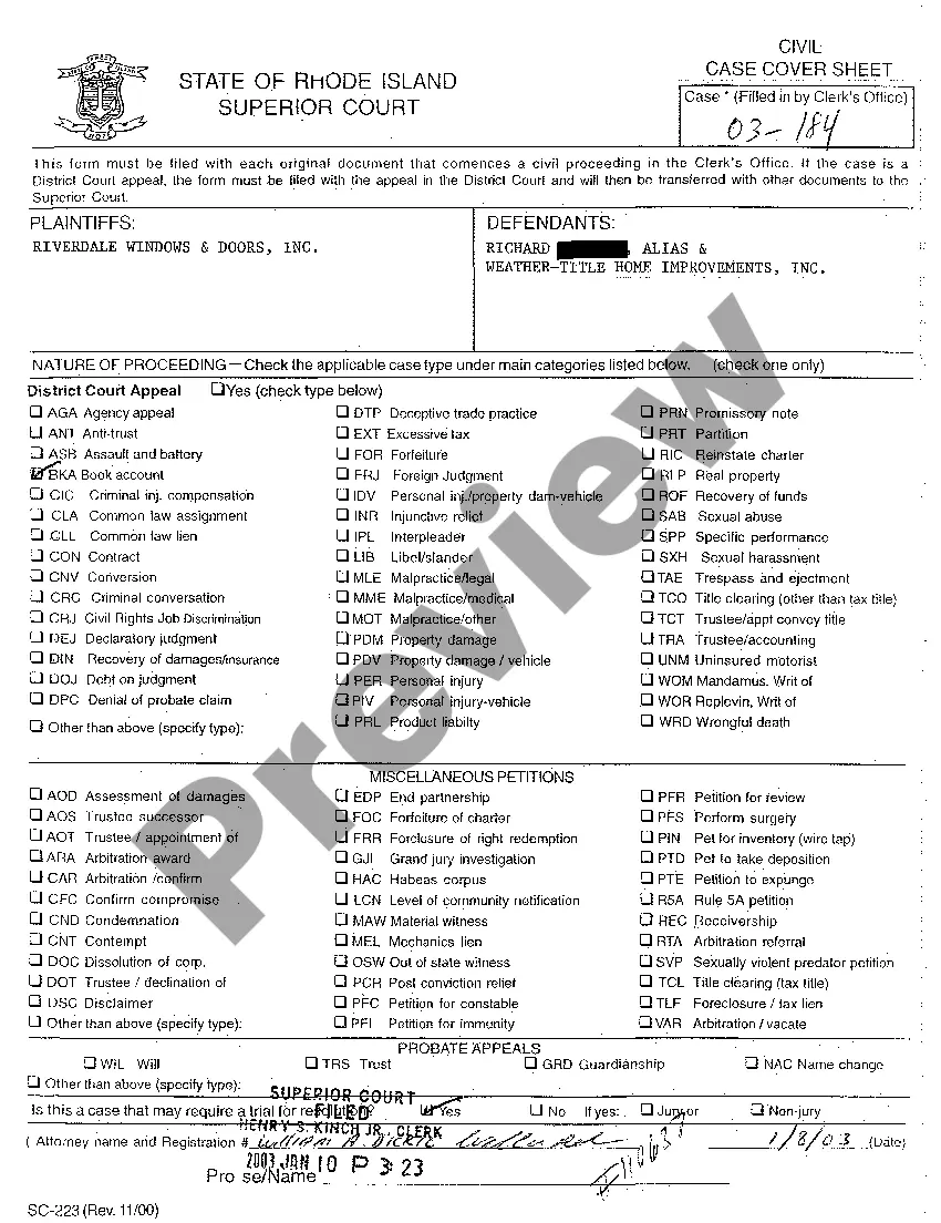 Preview A05 Judgment by Default Upon Application to Clerk
