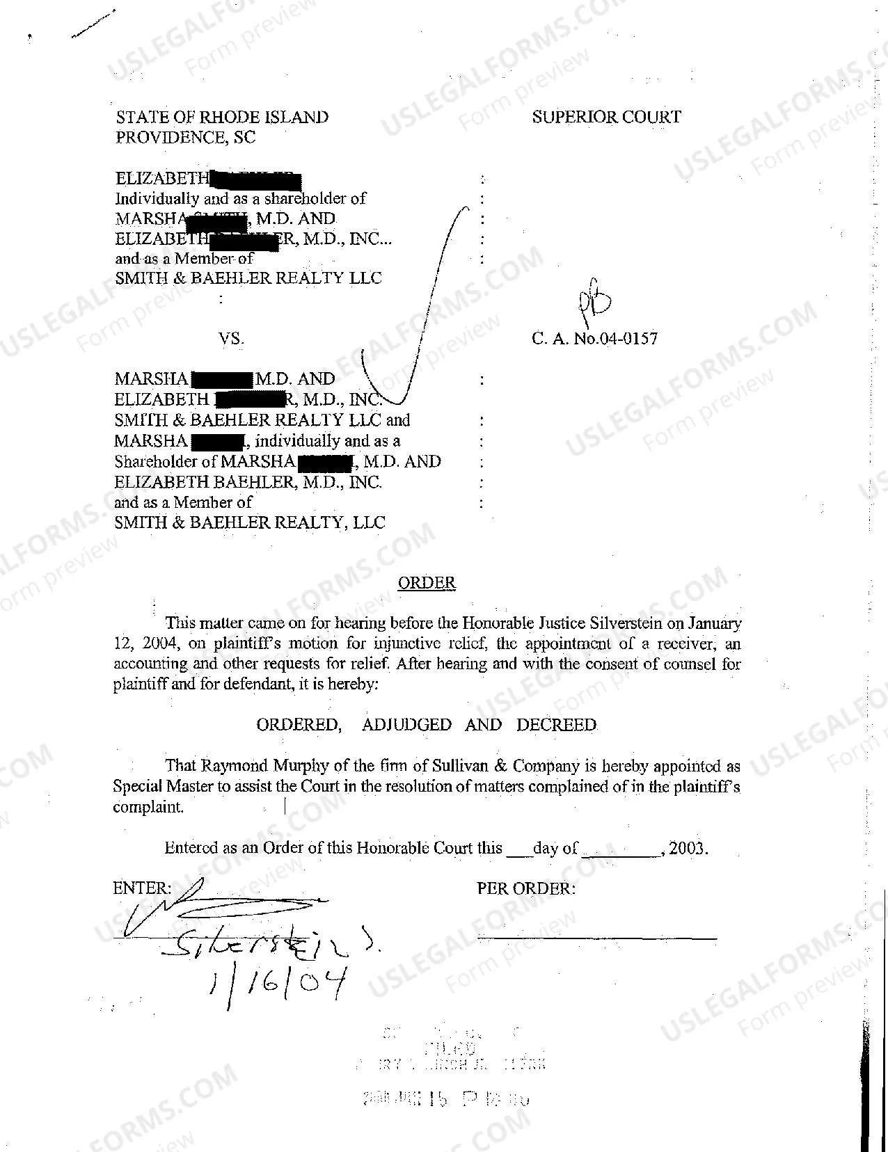 Preview A02 Defendant's Motion for Restraining Order