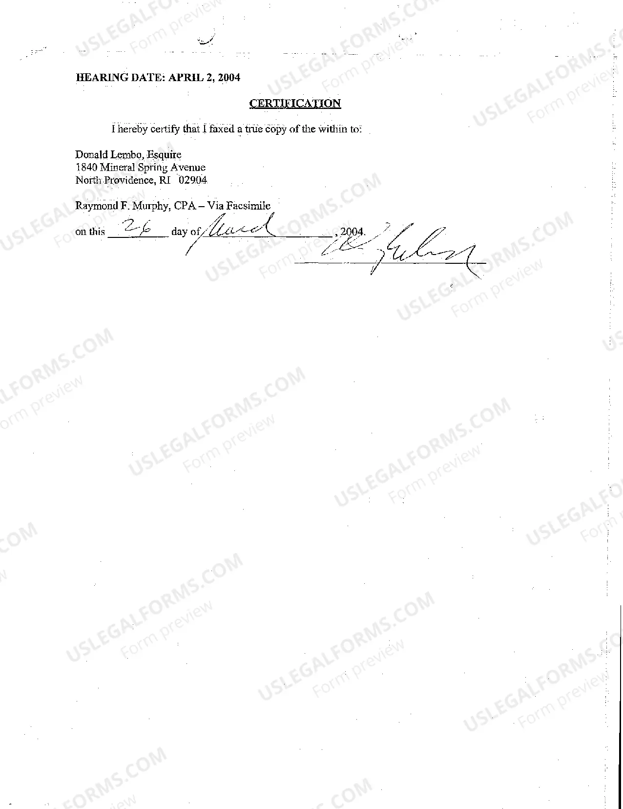 Preview A05 Motion for Hearing by Court Appointed Master