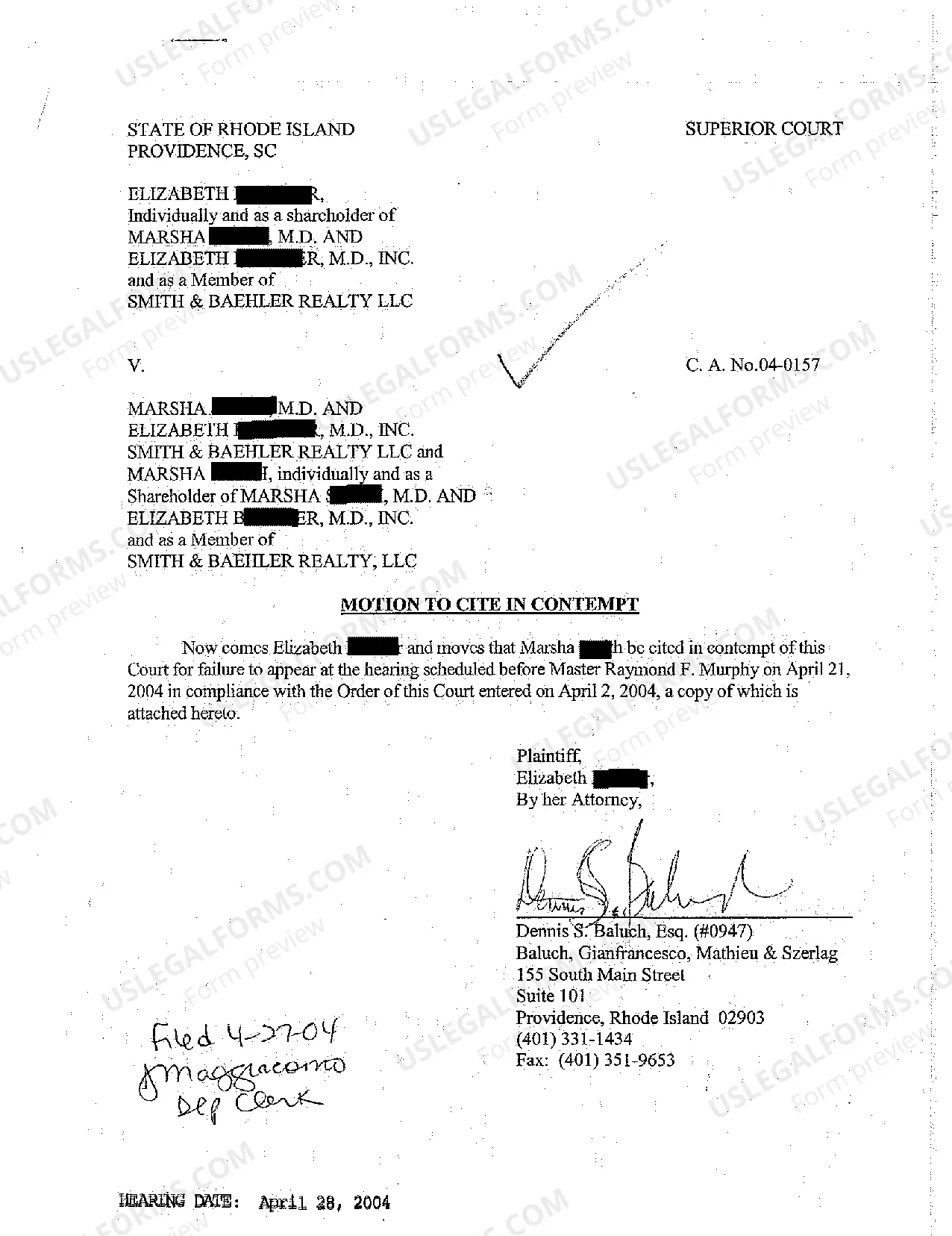 Preview A10 Notice of Deposition