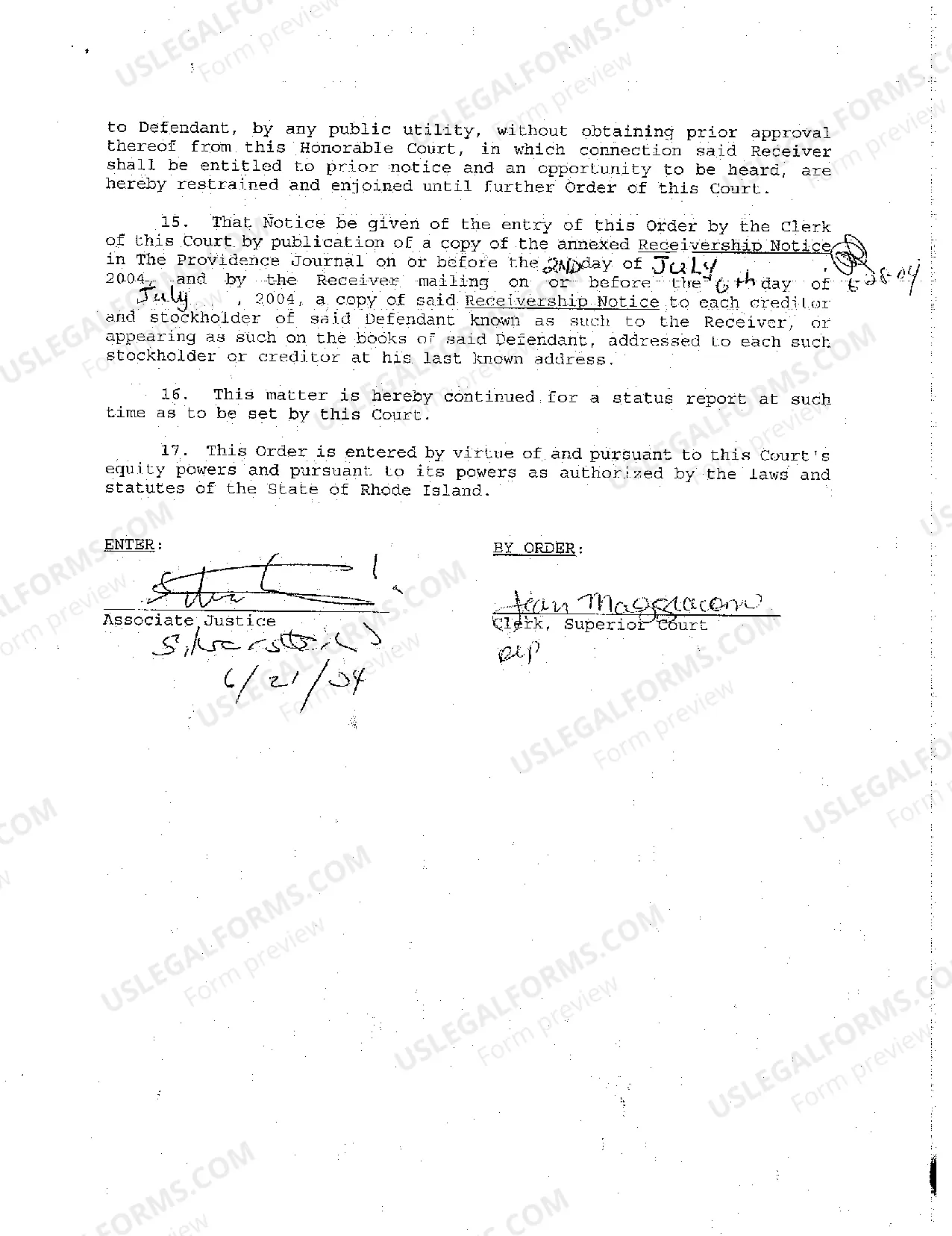 Preview A12 Receivership Notice