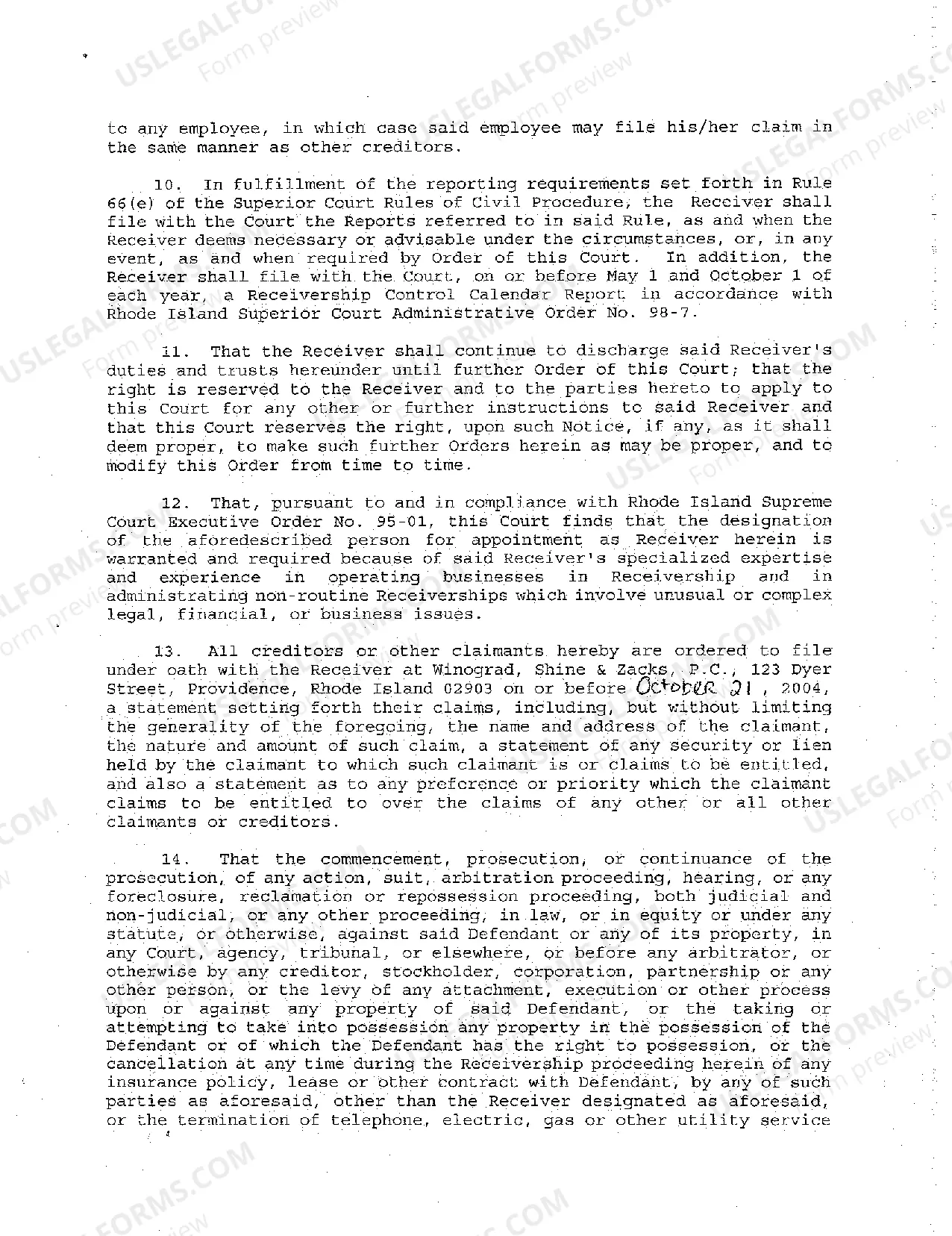 Preview A12 Receivership Notice