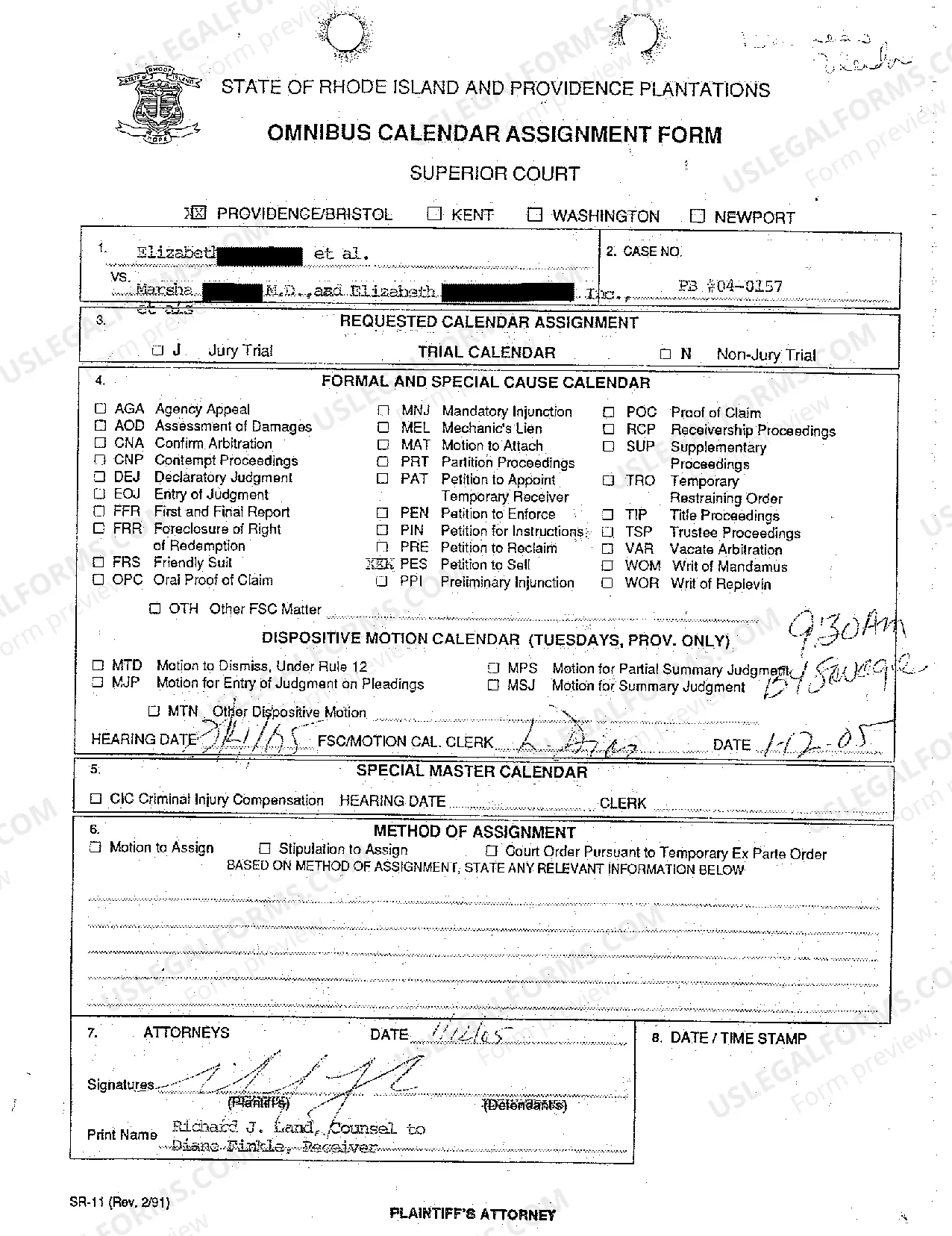 Preview A16 Affidavit of Notice