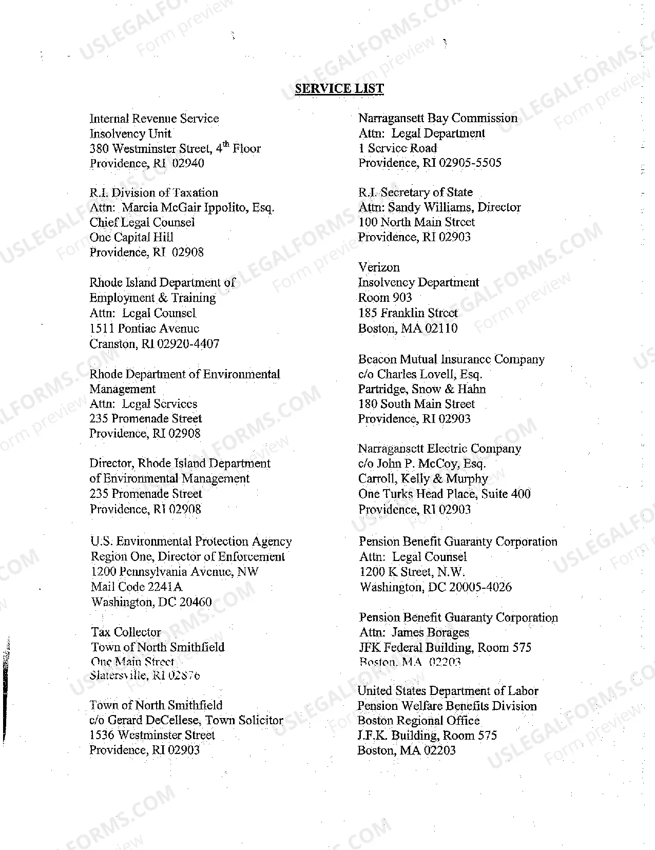 Preview A16 Affidavit of Notice