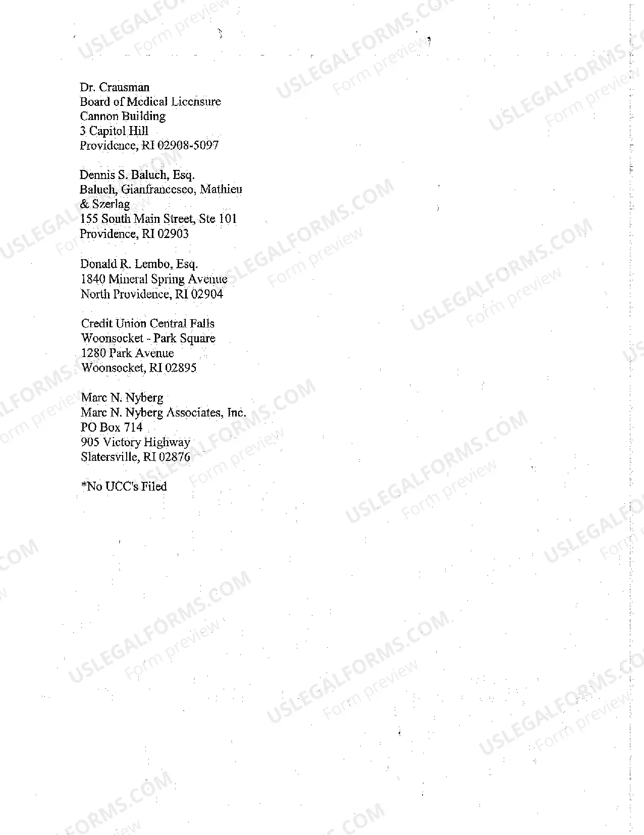 Preview A16 Affidavit of Notice