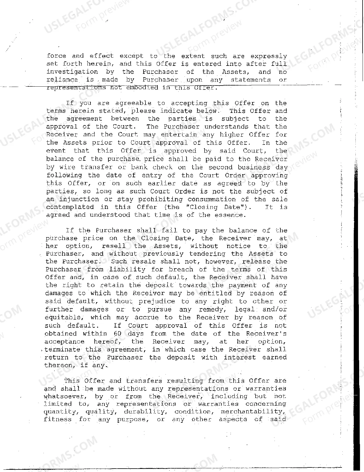 Preview A18 Offer to Purchase